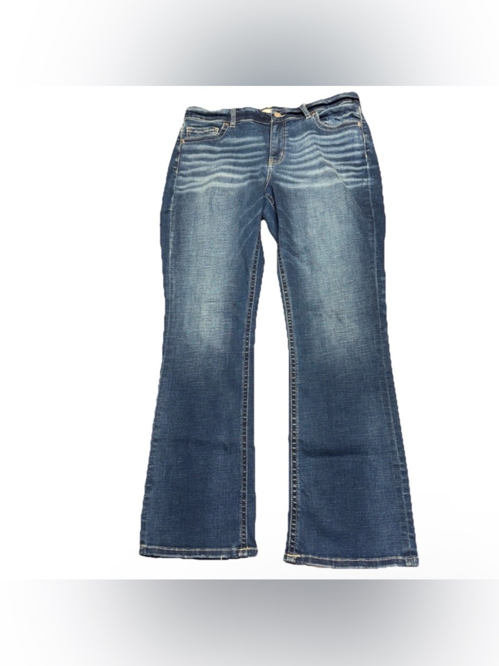 BKE Victoria Universal Fit Boot Mid Rise Jeans Size 32x31.5 (Fit 35x31.5) - Picture 1 of 8